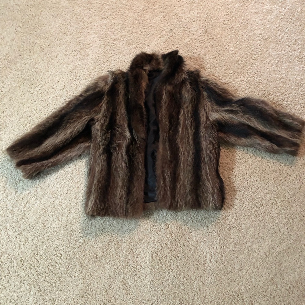 Genuine Raccoon Fur Coat